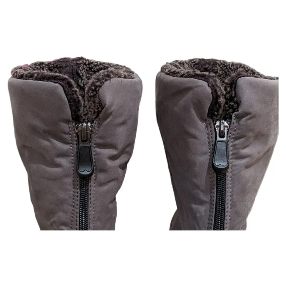 Toe Warmers Michelle Canada Suede WaterProof Zip Up Boots Size 12 S